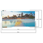 Beach Villa - Full Drill Round Drill - 80x40cm