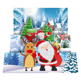 8pcs/Set-Christmas-Diamond Greeting Cards