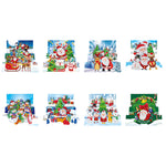 8pcs/Set-Christmas-Diamond Greeting Cards