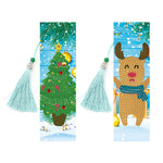 4pcs Christmas-DIY Diamond Painting Bookmark