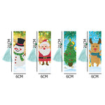 4pcs Christmas-DIY Diamond Painting Bookmark