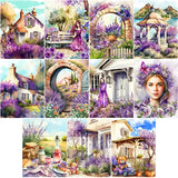 Lavender-Full Round Diamond Painting-30x40cm