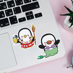 2pcs Cartoon DIY Diamond Drawing Sticker