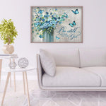 Flower-Full Drill Round Drill-50x40cm-Diamond Painting