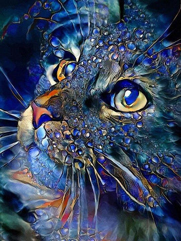 Cat-Full Round Diamond Painting 30*40cm