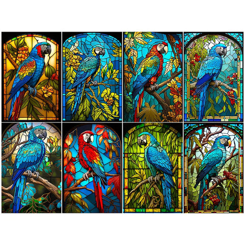 Parrot-Full Round Diamond Painting-30x40cm