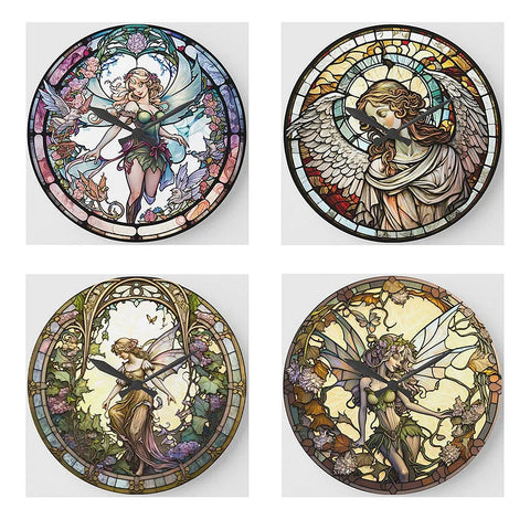 Stained Glass Elf-Full Round Diamond Painting-30x30cm