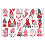 2pcs/set-Valentine Gnome-Diamond Sticker