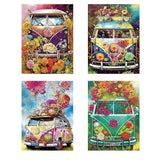 Flower Car-Partial Special Diamond Painting-30x40cm