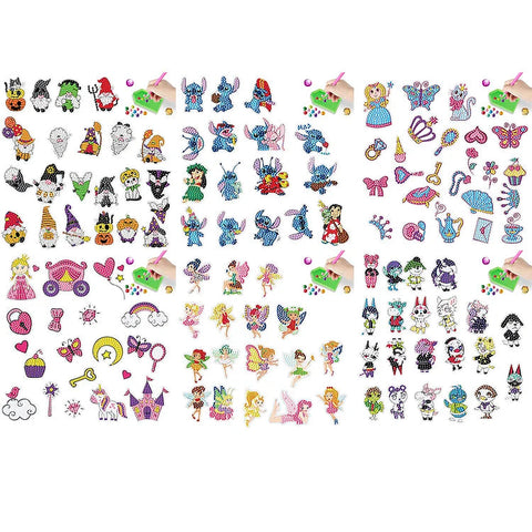 2pcs/set-Cartoon-Diamond Sticker
