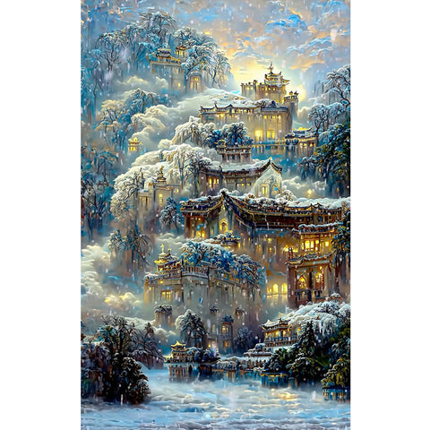 Landscape Flower-Full Drill Diamond Painting 40x70cm