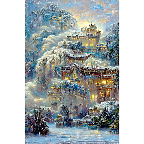 Cloud Heavenly Palace-Full Drill Diamond Painting