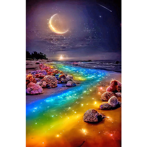Meniscus Colorful River-Full Drill Diamond Painting 40x70cm