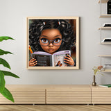 Girl-Full Round Diamond Painting-30x30cm