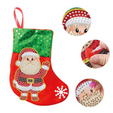 DIY Diamond Painting-3pcs Christmas stocking pendants