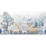 Relief Elk-Full Round Diamond Painting-80x40cm-Large Size