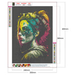 Girl-Full Round Drill Diamond Painting-30x40cm