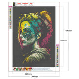 Girl-Full Round Drill Diamond Painting-30x40cm