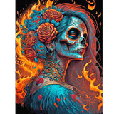 Girl-Full Round Drill Diamond Painting-30x40cm