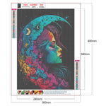 Girl-Full Round Drill Diamond Painting-30x40cm