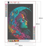 Girl-Full Round Drill Diamond Painting-30x40cm