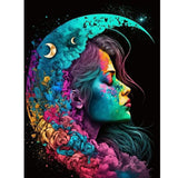 Girl-Full Round Drill Diamond Painting-30x40cm