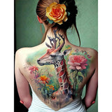 Tattoo Girl-Full Round Diamond Painting-30x40cm
