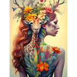 Tattoo Girl-Full Round Diamond Painting-30x40cm