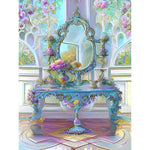 Antique furniture-Full Round Diamond Painting-30x40cm