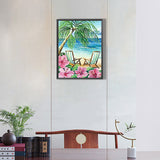 Beach-Full Round Diamond Painting-30x40cm