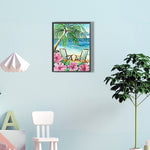 Beach-Full Round Diamond Painting-30x40cm