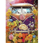 Flower Car-Partial Special Diamond Painting-30x40cm