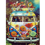 Flower Car-Partial Special Diamond Painting-30x40cm