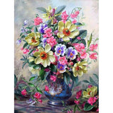 Flower-Full Round Diamond Painting-30x40cm