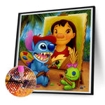 Lilo & Stitch-Full Round Diamond Painting-30x30cm