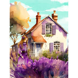 Lavender-Full Round Diamond Painting-30x40cm