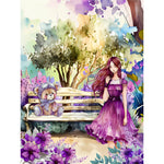 Lavender-Full Round Diamond Painting-30x40cm