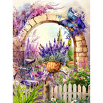 Lavender-Full Round Diamond Painting-30x40cm