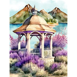 Lavender-Full Round Diamond Painting-30x40cm