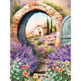 Lavender-Full Round Diamond Painting-30x40cm