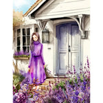 Lavender-Full Round Diamond Painting-30x40cm