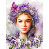 Lavender-Full Round Diamond Painting-30x40cm