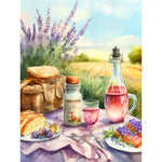 Lavender-Full Round Diamond Painting-30x40cm
