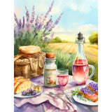 Lavender-Full Round Diamond Painting-30x40cm
