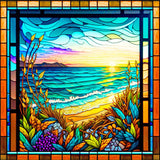 Stained Glass Animal-Full Round Diamond Painting-30x30cm