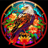 Stained Glass Animal-Full Round Diamond Painting-30x30cm