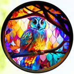 Stained Glass Animal-Full Round Diamond Painting-30x30cm
