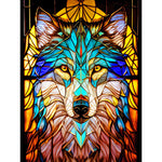 Stained Glass Animal-Full Round Diamond Painting-30x40cm