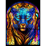 Stained Glass Animal-Full Round Diamond Painting-30x40cm