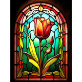 Stained Glass Animal-Full Round Diamond Painting-30x40cm